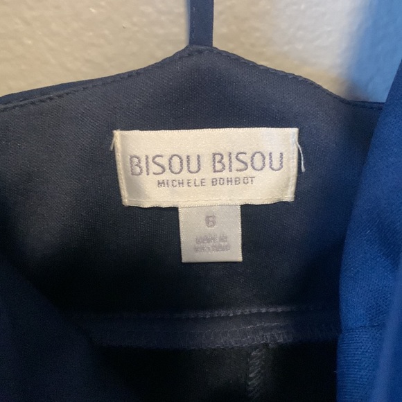 Bisou Bisou Navy Blue Spaghetti Strap Maxi Dress in Size 6 - Picture 2 of 5